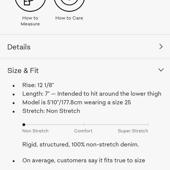 High wasted Levi’s mid thigh short - Picture 4 of 6